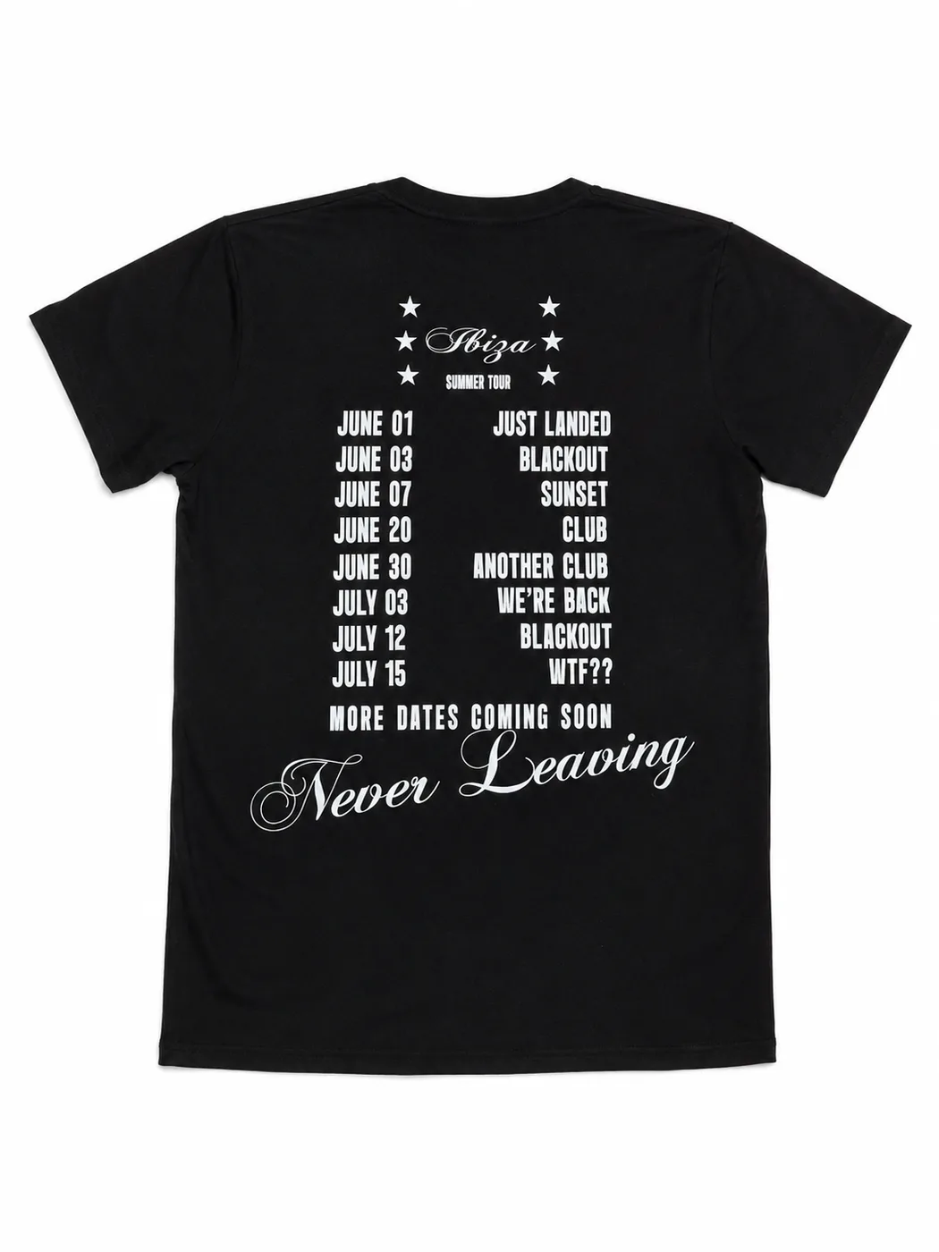 Ibiza Never Leaving · Negro